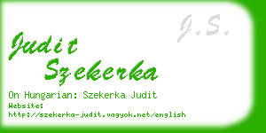 judit szekerka business card